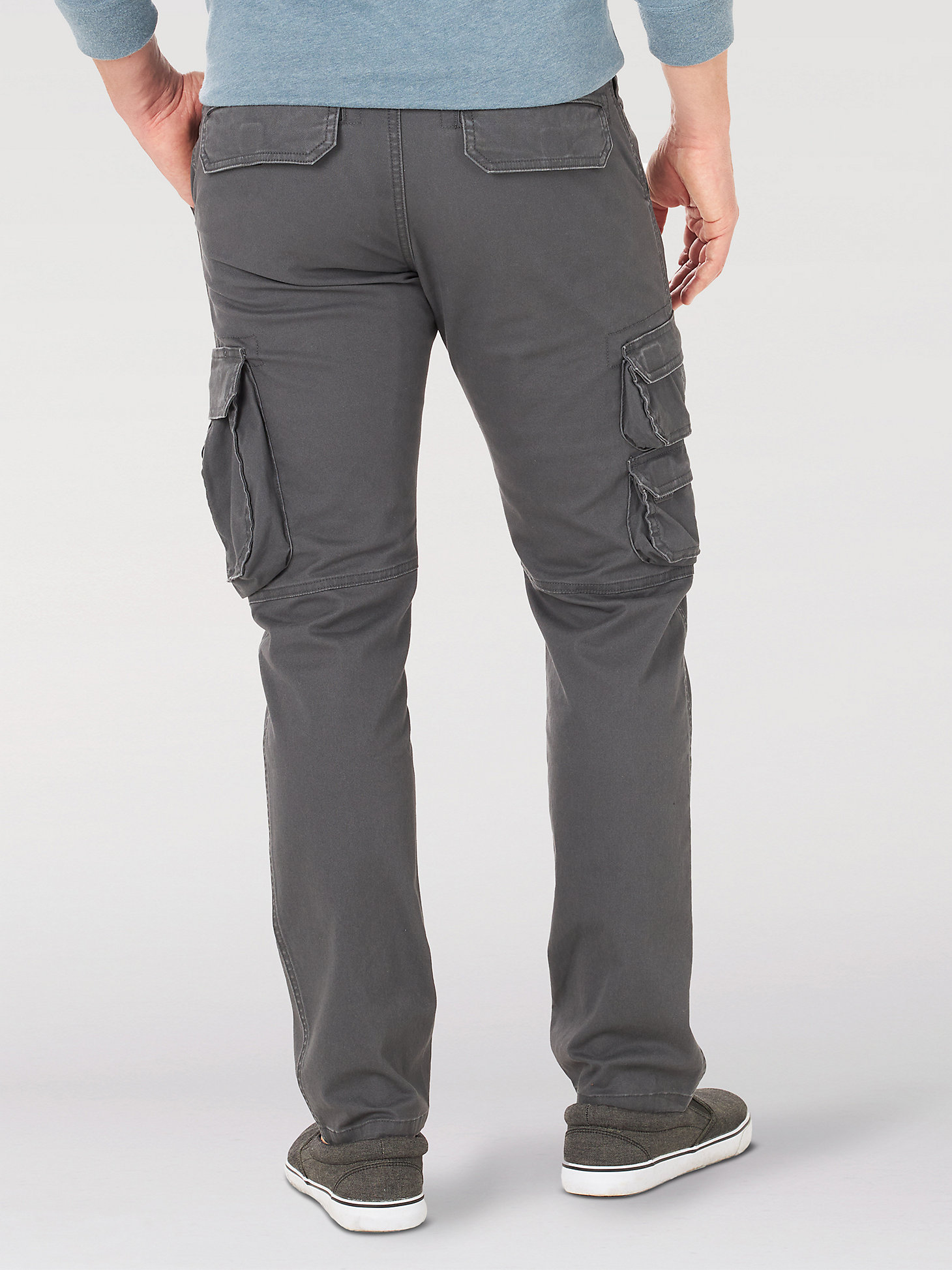 Men's Wrangler® Flex Tapered Cargo Pant in Asphalt alternative view 1