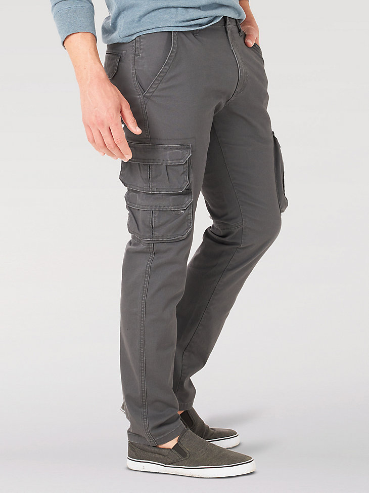 Men's Wrangler® Flex Tapered Cargo Pant in Asphalt alternative view 3