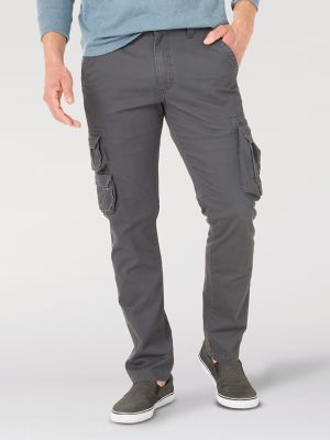 Wrangler Authentics Men's Cargo Pants Regular Fit, Twill, 8-Pocket
