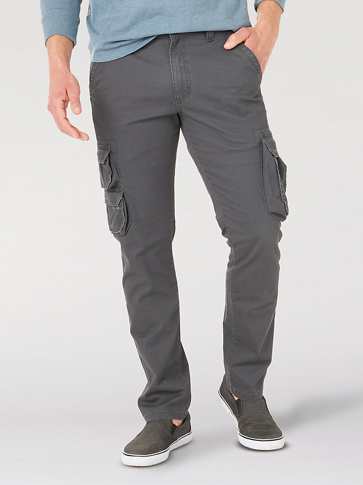 Men's Wrangler® Flex Tapered Cargo Pant in Asphalt main view