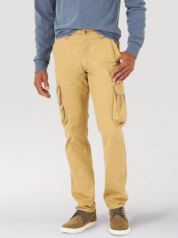 Men's Wrangler® Flex Tapered Cargo Pant in Harvest