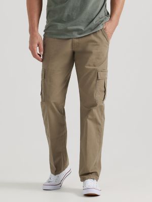 Wrangler Men's Rip-Stop Cargo Pant, Size: 34 x 30, Beige