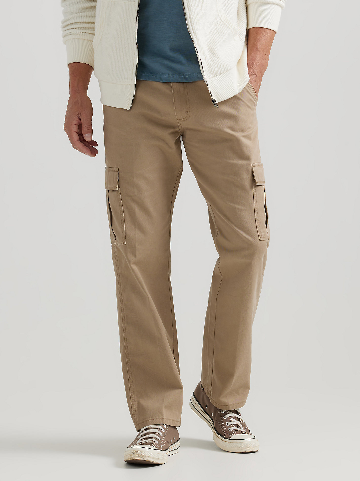Wrangler Authentics Men/'s Classic Twill Relaxed Fit Cargo Pant