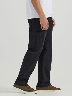 Wrangler&reg; Men's Comfort Flex Waist Cargo Pant in Black alternative view 6
