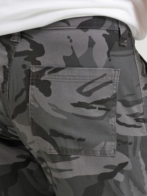 Wrangler&reg; Men's Comfort Flex Waist Cargo Pant in Anthracite Camo