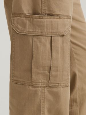 Men's Wrangler® Flex Tapered Cargo Pant in Brown Jungle Camo