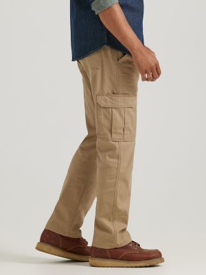 Wrangler® Men's Comfort Flex Waist Cargo Pant in Grain