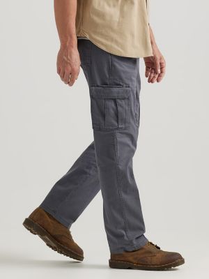 Wrangler® Men's Comfort Flex Waist Cargo Pant in Pewter
