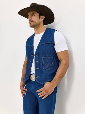 Wrangler vest with hood hot sale