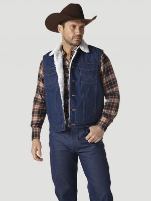 Wrangler® Sherpa Lined Denim Vest - Prewashed