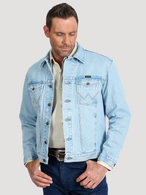 Wrangler Unlined Men's Jean Jacket - Prewashed Denim