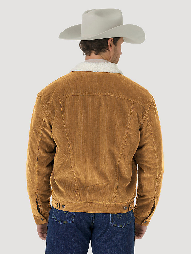 Men's Wrangler® Sherpa Lined Corduroy Jacket in Prairie alternative view