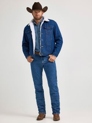 Mens jean jacket with wool lining deals