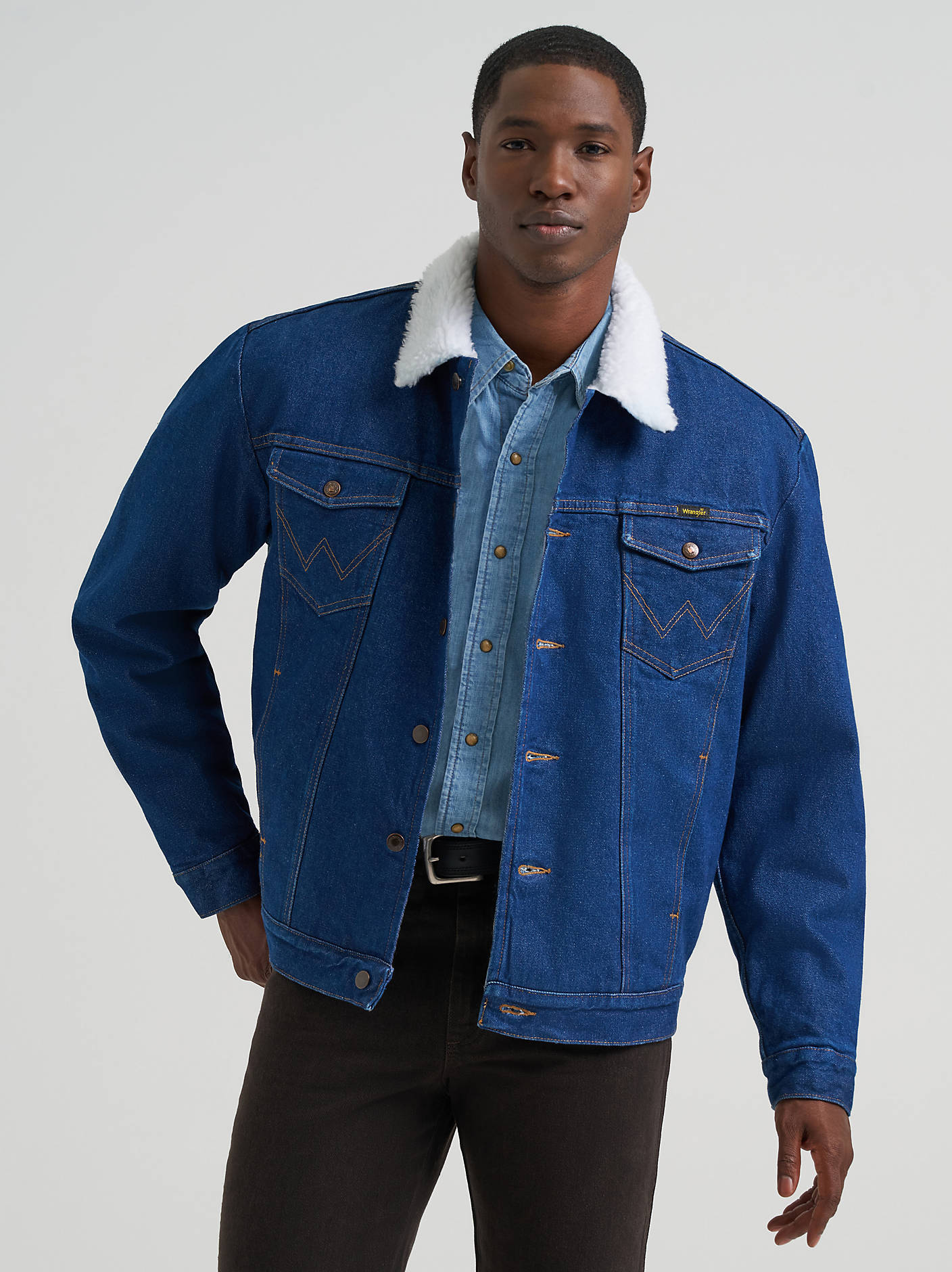 denim dress jacket Button Up Long Sleeve Longline Charming Charlie Denim Chore Coat | Dickies