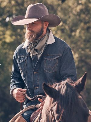 Wrangler&reg; Western Sherpa Lined Denim Trucker Jacket