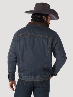 Wrangler® Blanket Lined Denim Jacket in Rustic