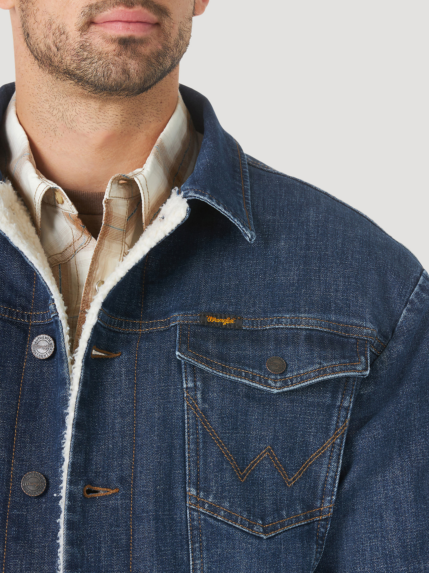 Details about   Wrangler Men's Retro Unlined Stretch Denim Jacket 