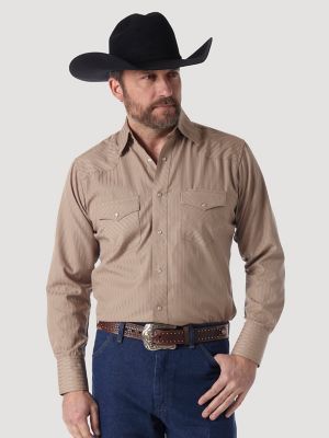 Top 37+ imagen wrangler western shirt