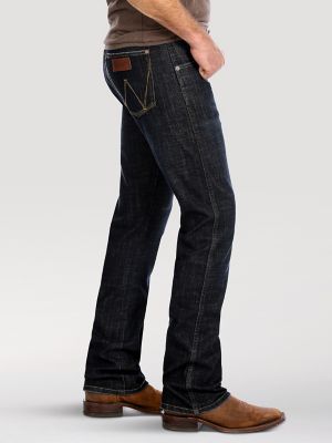 Men's Wrangler Retro Skinny Jeans with Cowboy Boots 