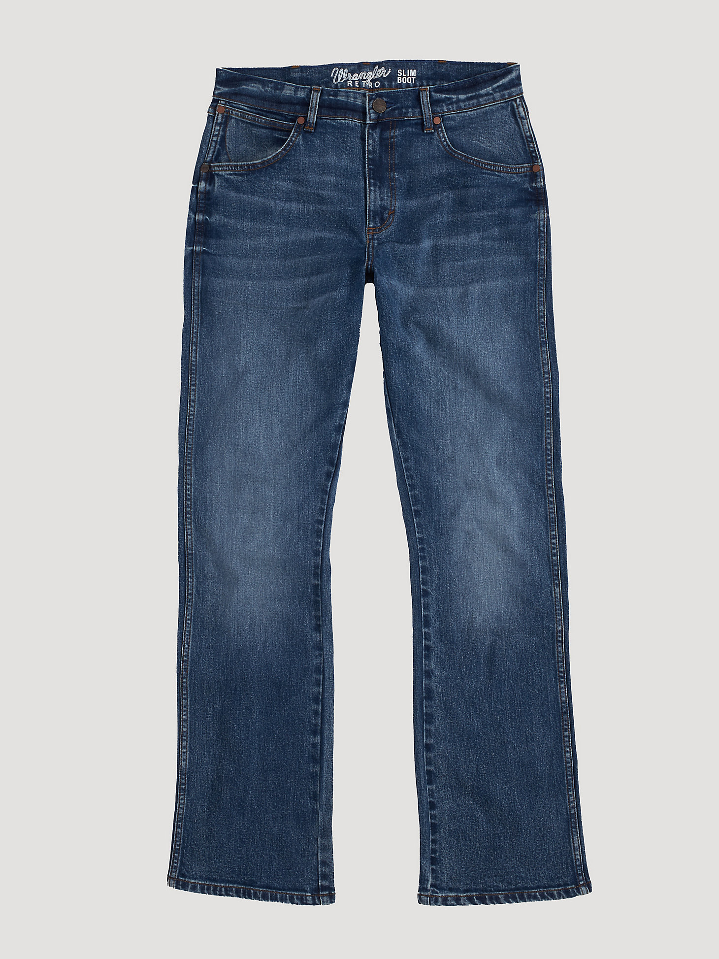 Men's Wrangler Retro® Slim Fit Bootcut Jean in Mile Post alternative view 6