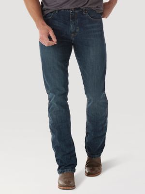 Wrangler Mens Retro Slim Boot Jeans Big and Tall Blue 36W x 38L 