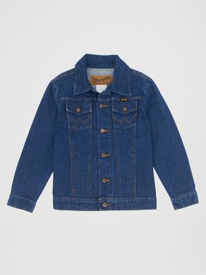 Wrangler Kids' Boy's ® Cowboy Cut® Unlined Denim Jacket In Prewashed