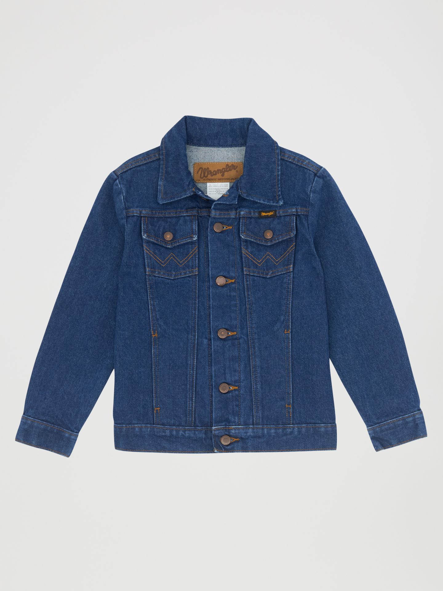 Детская куртка Wrangler® Cowboy Cut® Unlined Denim, цвет: Prewashed — фото 1
