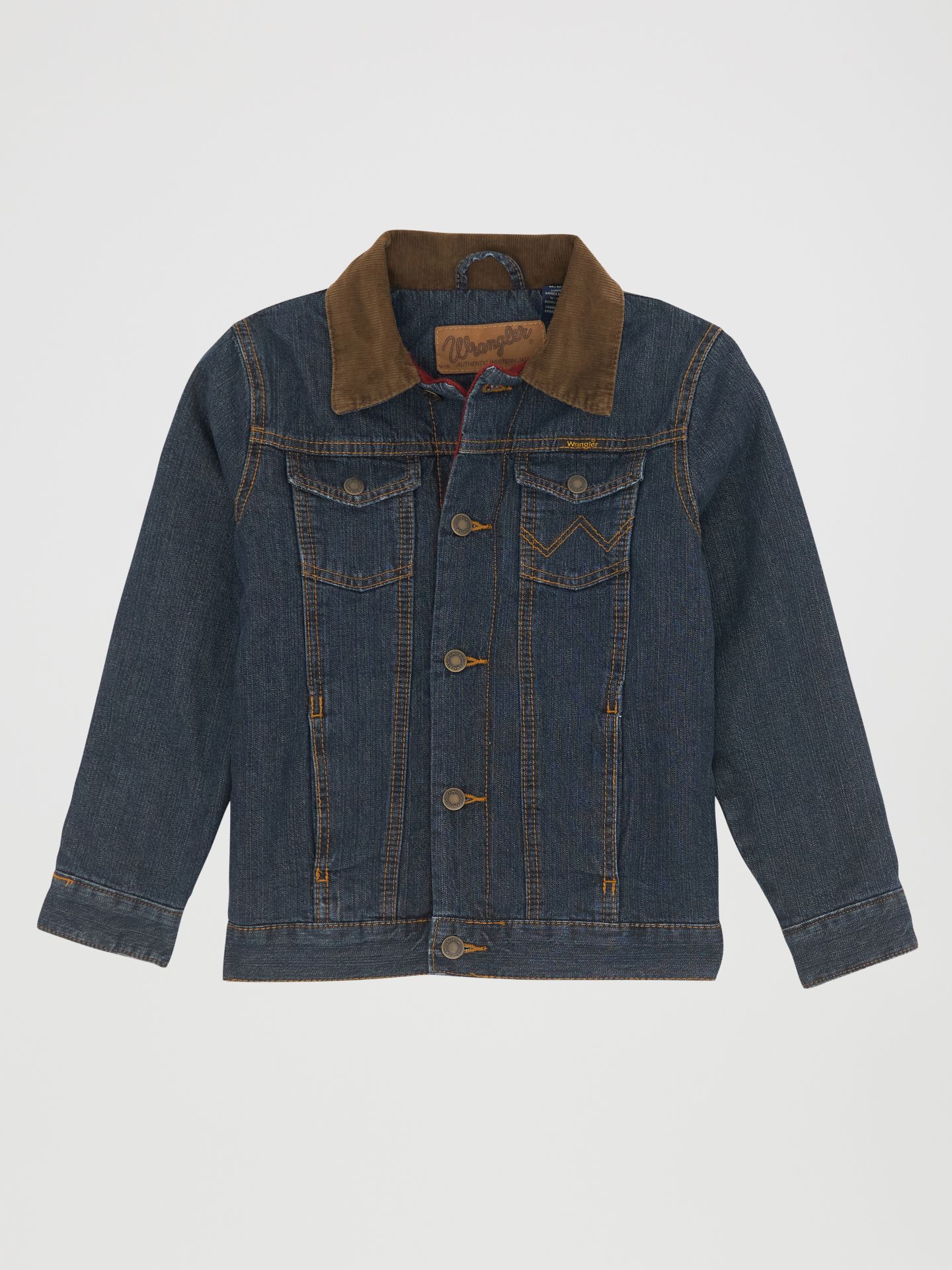 Куртка Wrangler® Blanket Lined Denim Jacket для мальчиков, цвет: Синий — фото 2