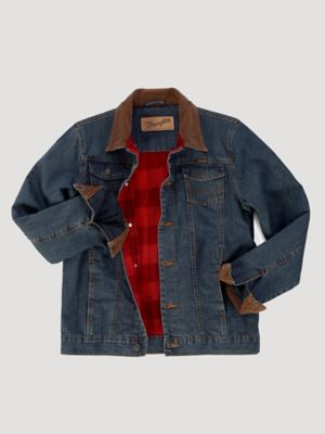 Boy's Wrangler® Blanket Lined Denim Jacket