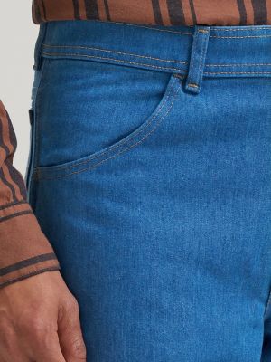 Wrangler&reg; Men's Five Star Premium Regular Flex Fit Jean in Light Blue alternative view 5