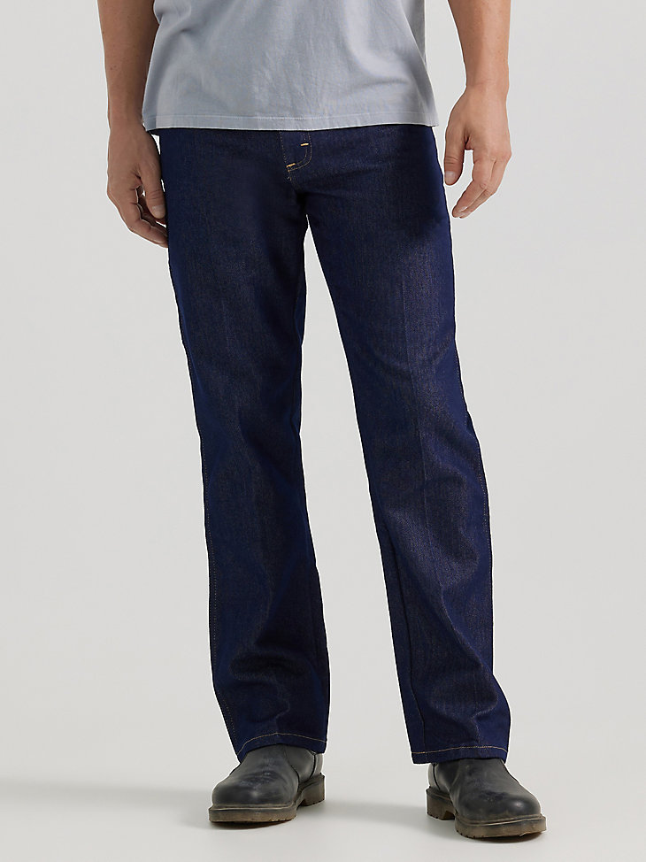Wrangler® Men's Five Star Premium Regular Flex Fit Jean in Dark Indigo main view