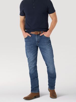 Wrangler Men's Retro Slim Fit Straight Leg Jean, Black, 29W x 30L at   Men's Clothing store