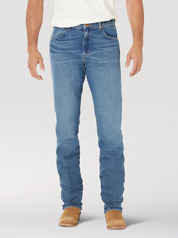 Men's Wrangler Rooted Collection™ Slim Fit Straight Leg Jean with Texas Cotton