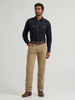 Men's Wrangler Retro® Slim Fit Straight Leg Pant in Fawn