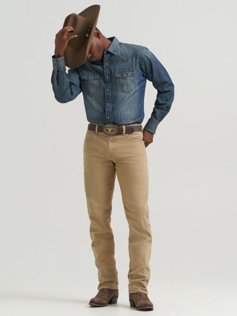Мужские джинсы Wrangler Men's Wrangler Retro® Premium Slim Fit Straight Leg Jean