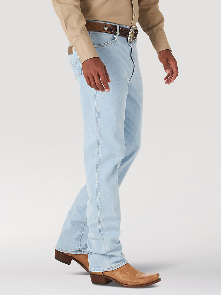 Wrangler® Cowboy Cut® Slim Fit Active Flex Jeans in Bleach alternative view 4