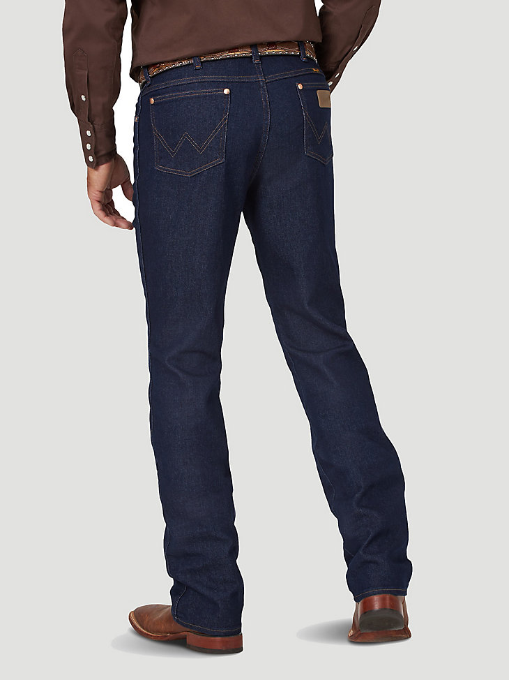 Save 52% Blue Mens Clothing Jeans Straight-leg jeans Wrangler Denim Mens Cowboy Cut Active Flex Slim Fit Jeans in Stonewash for Men 
