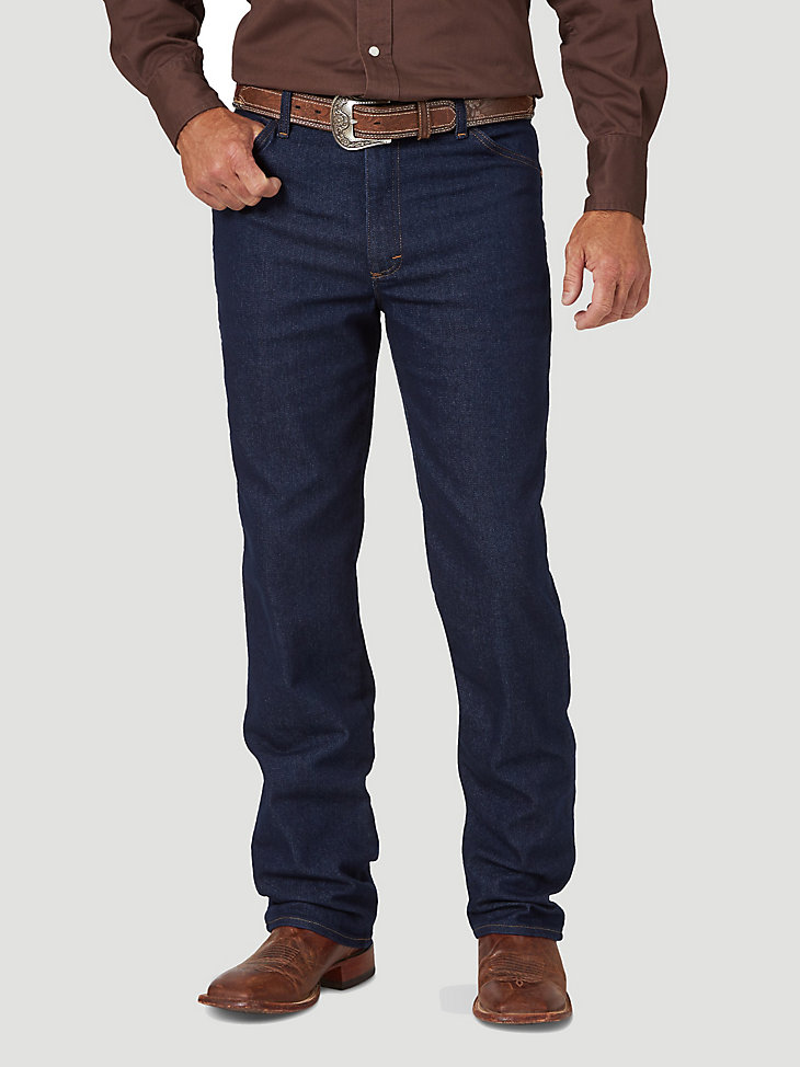 Wrangler® Cowboy Cut® Slim Fit Active Flex Jeans in Prewashed Indigo main view