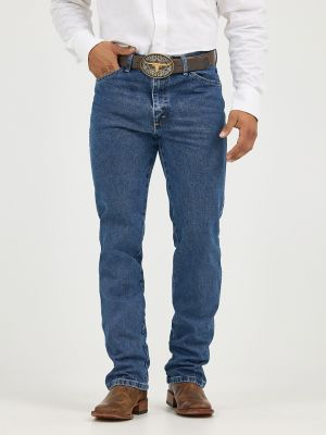 Wrangler mens George Strait Cowboy Cut Slim Fit jeans, Dark Stone