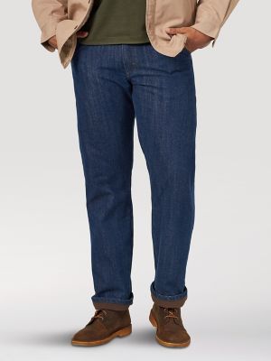 wrangler flannel lined carpenter jeans