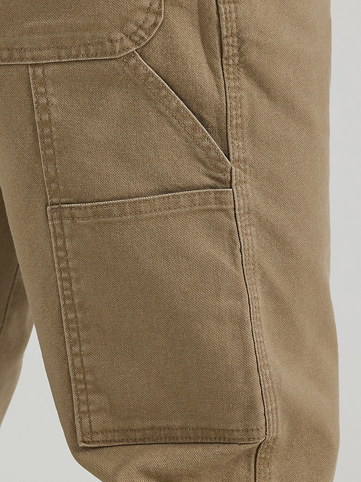 Wrangler® Men's Five Star Premium Carpenter Jean in Khaki Canvas alternative view 6
