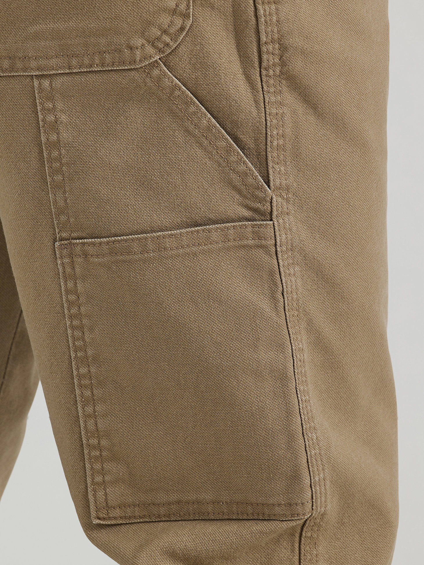 Wrangler® Men's Five Star Premium Carpenter Jean in Khaki Canvas alternative view 6