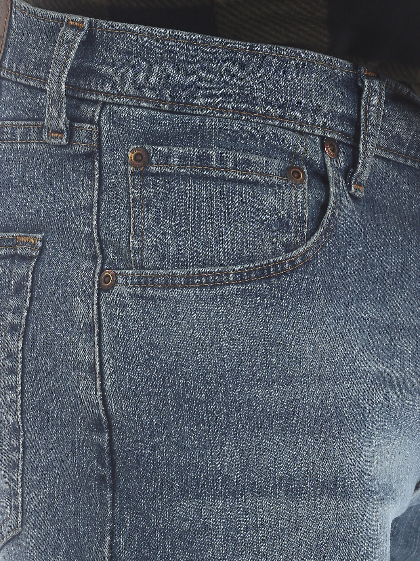 Wrangler® Five Star Premium Denim Flex For Comfort Straight Fit Jean in Tombstone alternative view 4