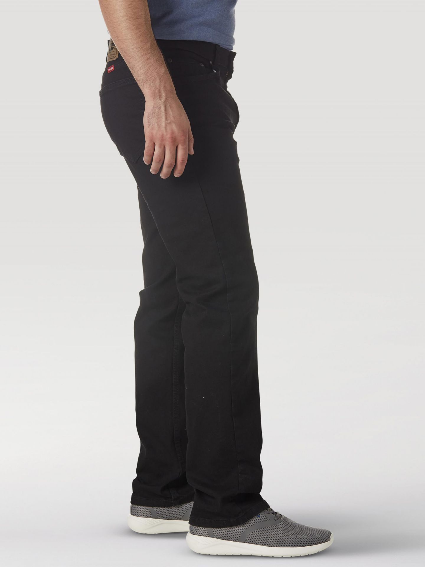 Мужские джинсы Wrangler Five Star Premium Performance Series Regular Fit, цвет: Чёрный — фото 4