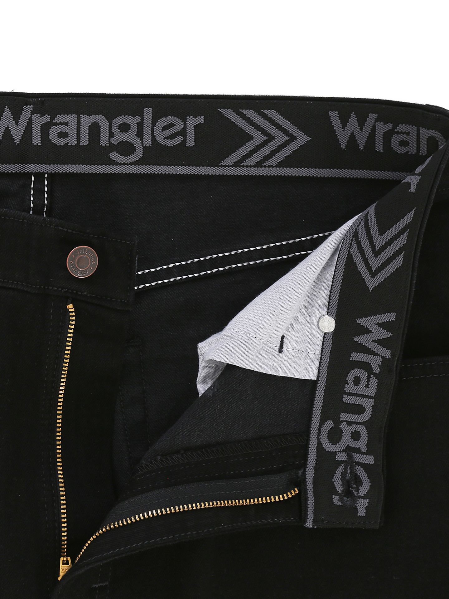Мужские джинсы Wrangler Five Star Premium Performance Series Regular Fit, цвет: Чёрный — фото 5