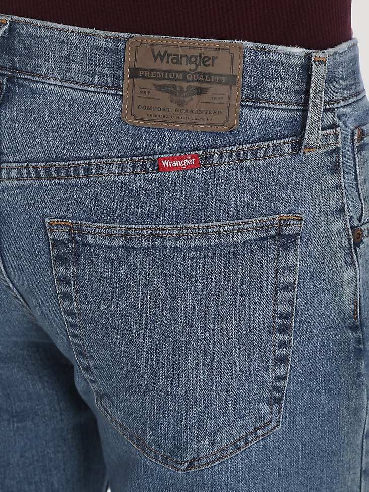 Wrangler® Five Star Premium Performance Series Regular Fit Jean in Light Wash alternative view 3