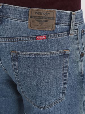 Wrangler® Five Star Premium Performance Series Regular Fit Jean in Light Wash