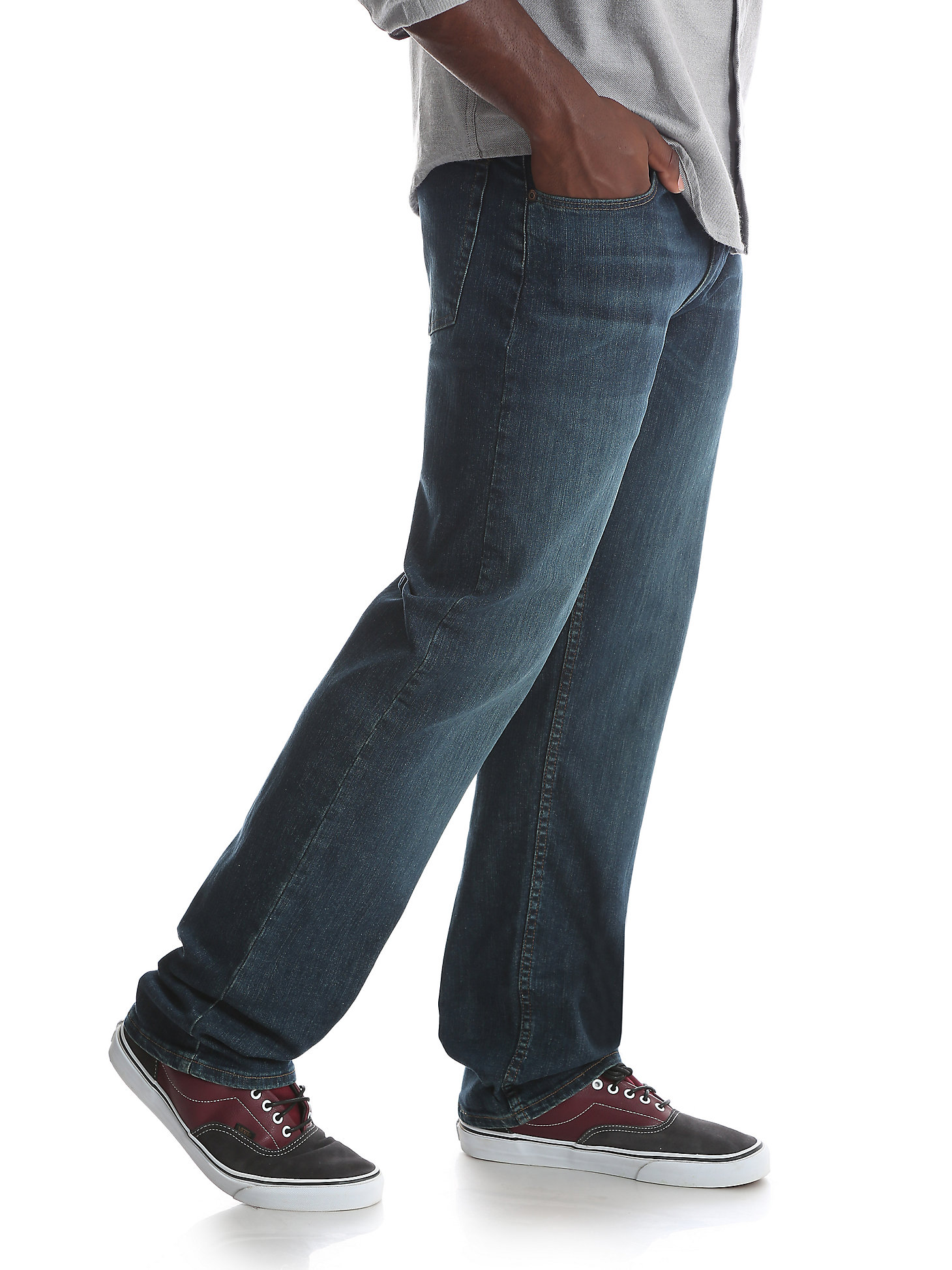 Wrangler® Five Star Premium Denim Flex For Comfort Regular Fit Jean in Carbon alternative view 1