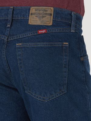 Wrangler&reg; Five Star Premium Denim Comfort Stretch Regular Fit Jean in Dark Indigo alternative view 3