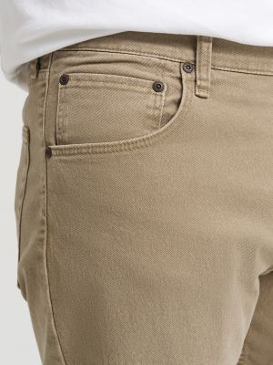 Wrangler&reg; Five Star Premium Denim Comfort Stretch Regular Fit Jean in Khaki